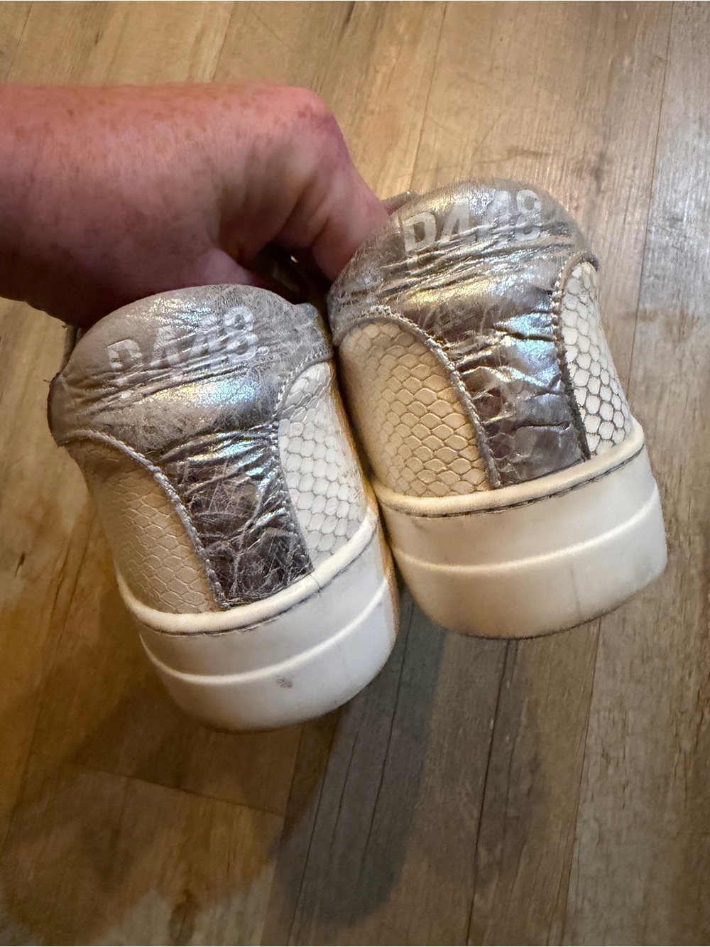 P448 Thea Platform Sneakers | Python Roccia - Picture 7 of 11